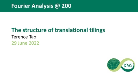 Thumbnail for entry The structure of translational tilings - Terence Tao