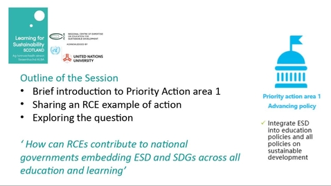 Thumbnail for entry RCE Global Webinar 04 Feb 2021 - Part Three - Breakout sessions:  1: Advancing Policy