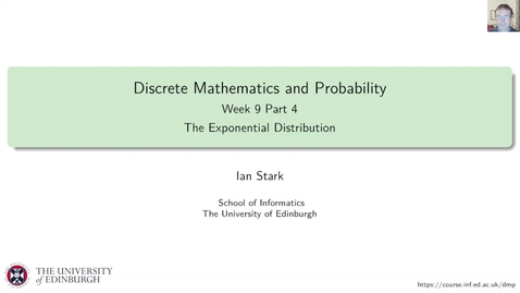 Thumbnail for entry The Exponential Distribution