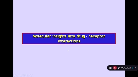 Thumbnail for BMS2: How Drugs Act . Part 4 Dr Phil Larkman