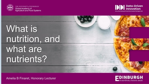 Thumbnail for What is nutrition, and what are nutrients?