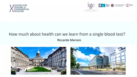 Thumbnail for How much about health can we learn from a single blood test?