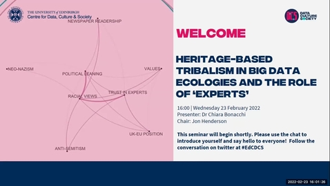 Thumbnail for Heritage-based tribalism in big data ecologies and the role of ‘experts’