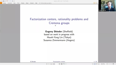 Thumbnail for entry LAGOON: Leicester Algebra and Geometry Open ONline - Evgeny Shinder (Sheffield)