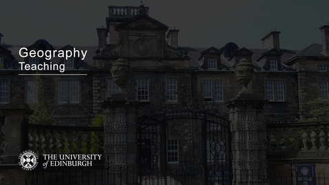 Thumbnail for Geography in Joint Degrees - Teaching - Dr Dan Swanton