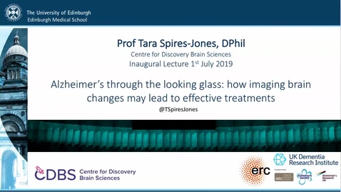 Thumbnail for entry Inaugural Lecture - Prof Tara Spires Jones