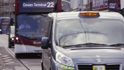 Thumbnail for Busy Edinburgh street with taxis and buses