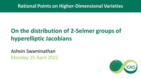 Thumbnail for entry On the Distribution of 2-Selmer Groups of Hyperelliptic Jacobians - Ashvin Swaminathan