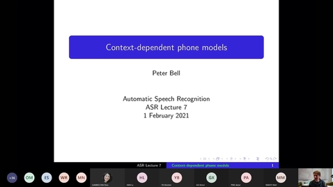 Thumbnail for ASR Lecture 7