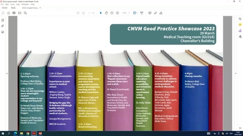 Thumbnail for CMVM Good Practice Showcase 2023 - Session1