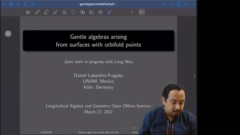Thumbnail for LAGOON: Leicester Algebra and Geometry Open ONline - Daniel Labardini-Fragoso