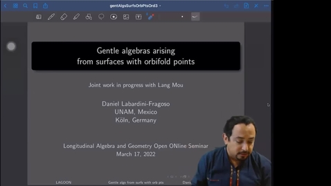 Thumbnail for entry LAGOON: Leicester Algebra and Geometry Open ONline - Daniel Labardini-Fragoso