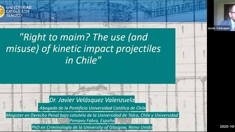 Thumbnail for 'Right to maim? The use (and misuse) of kinetic impact projectiles in Chile' 12th October 2020