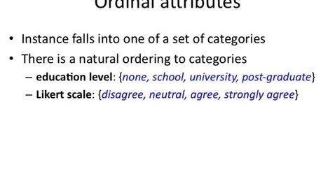 Thumbnail for entry Ordinal Attributes