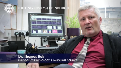 Thomas Bak Psychology Psychology Language Science Research In A Nutshell School Of Philosophy Psychology And Language Sciences 29 06 2012 Media Hopper Create The University Of Edinburgh Media Platform