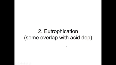 Thumbnail for Air Pollution and Ecosystem Health (Eutrophication and Ozone Deposition) Slide-cast