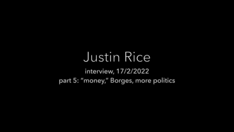 Thumbnail for entry Justin Rice interview 5