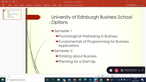 Thumbnail for entry Business School Year 1 Course Options - Final