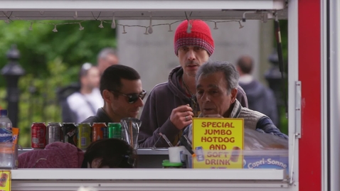 Thumbnail for Busy hot dog stand in urban Edinburgh