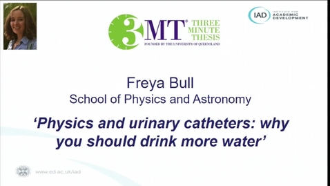Thumbnail for entry Three Minute Thesis Competition Final 2022 - Freya Bull