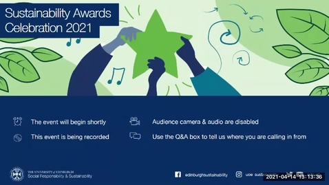Thumbnail for entry Sustainability Awards Celebration 2021