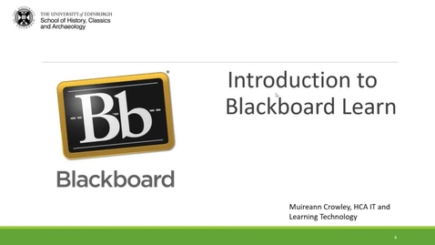 Thumbnail for entry HCA Introduction to Blackboard Learn (22 August 2022)