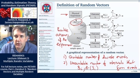Thumbnail for entry Topic 26: Introduction to Random Vectors (PETARS, Chapter 5)