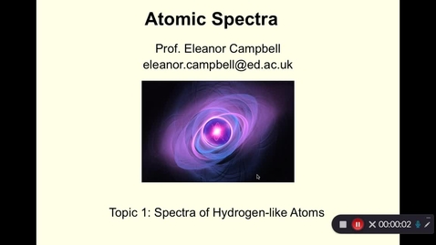 Thumbnail for Atomic Spectra Topic 1