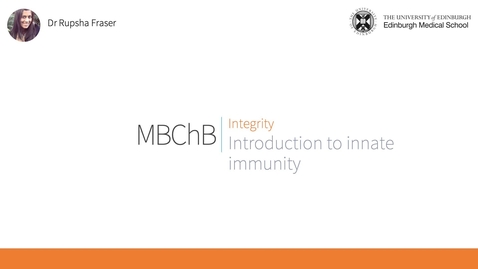 Thumbnail for entry B3. Introduction to innate immunity (2022)