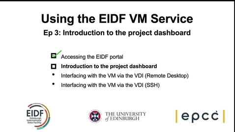 Thumbnail for Using an EIDF VM: Episode 3