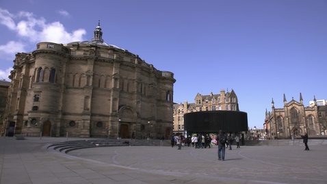 Thumbnail for Historic McEwan Hall with visitors in Edinburgh