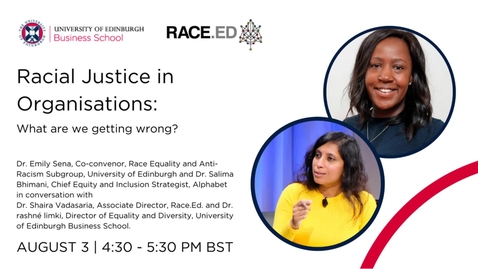 Thumbnail for Racial Justice in Organisations: What are We Getting Wrong? - Official Recording