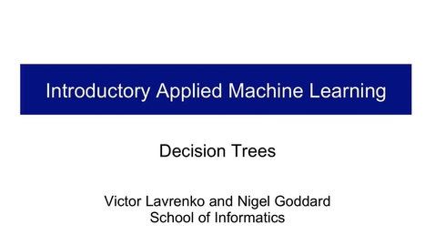 Thumbnail for entry Decision Trees - An Introduction