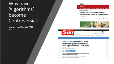 Thumbnail for 4.4 Why are Algorithms Controversial