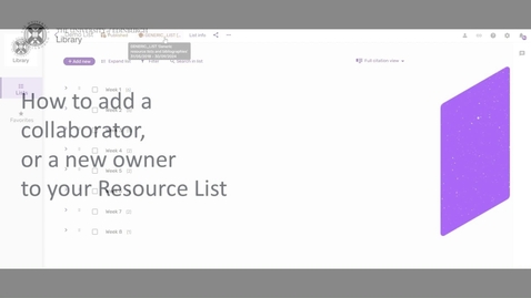 Thumbnail for How to add a collaborator
