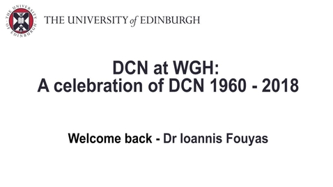 Thumbnail for entry Celebrating DCN at WGH - Dr Ioannis Fouyas, welcome back