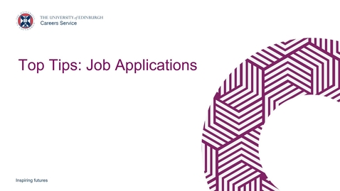 Thumbnail for entry Top Tips Job Applications 2023