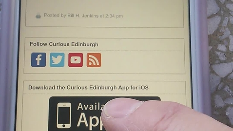 Thumbnail for How to download the Curious Edinburgh iOS app to your device
