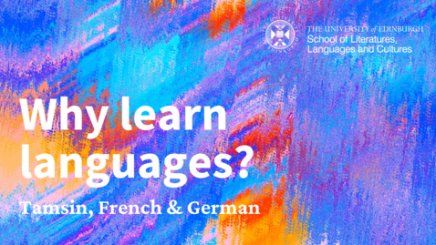 Thumbnail for entry Why learn languages – Tamsin