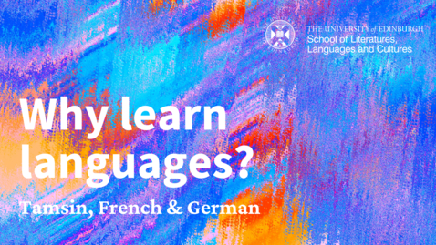 Thumbnail for Why learn languages – Tamsin