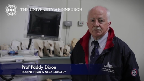 Thumbnail for entry Paddy Dixon -Equine Head &amp; Neck Surgery - Research In A Nutshell - Royal (Dick) School of Veterinary Studies -02/08/2012