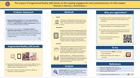 Thumbnail for The impact of Augmented Reality (AR) books on the reading engagement and comprehension of child readers. - Kawla Alhamad