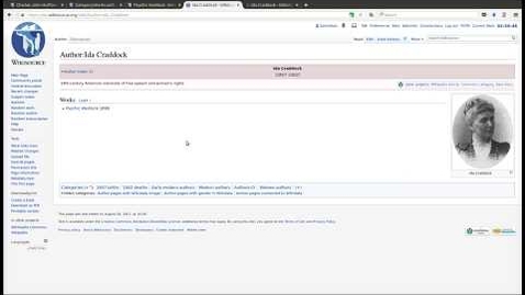 Thumbnail for entry Creating Wikisource author pages