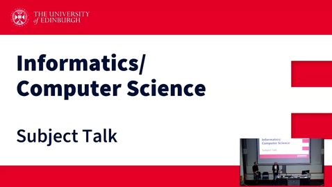 Thumbnail for Overview of Undergraduate Taught Programmes at the University of Edinburgh - School of Informatics