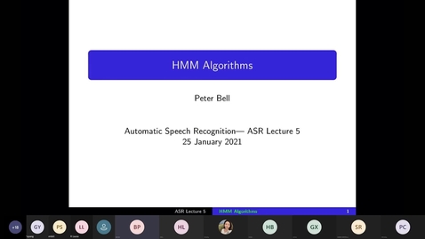 Thumbnail for ASR Lecture 5