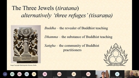 Thumbnail for entry Introduction to Key Concepts 1: Buddha, Dhamma, Sangha