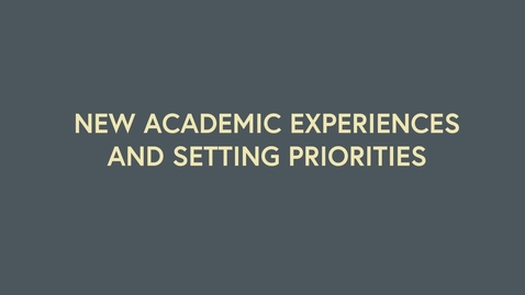 Thumbnail for entry MCF Podcasts: New Academic Experiences and Setting Priorities