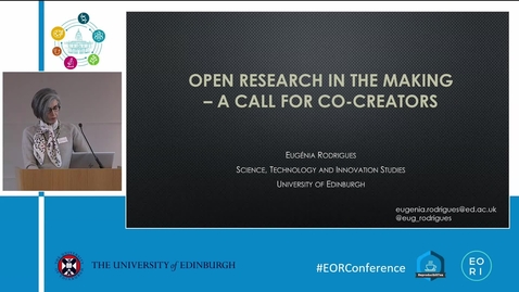 Thumbnail for entry Open research in the making: or a  call for co-creators - Eugénia Rodrigues