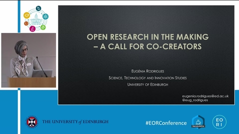 Thumbnail for Open research in the making: or a  call for co-creators - Eugénia Rodrigues