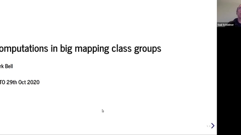 Thumbnail for entry Computations in big mapping class groups - Mark Bell